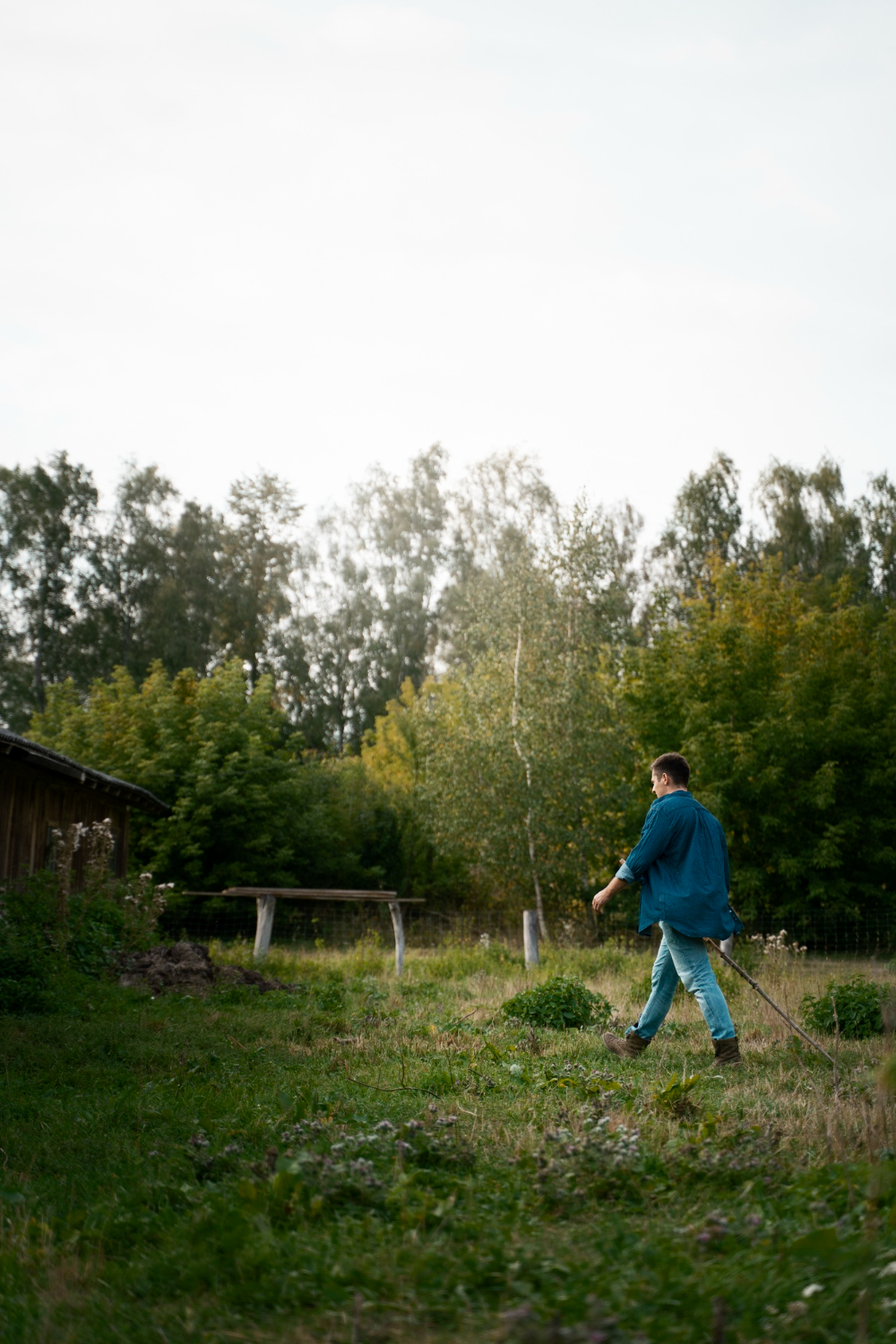 Stranges cammina nel bosco